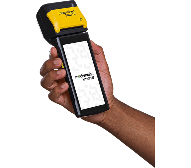 Moderninha Smart 2 para pagamento na lavanderia NY Wash